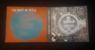 Lote 2 CDs: R.E.M. & Take That Greatest Hits