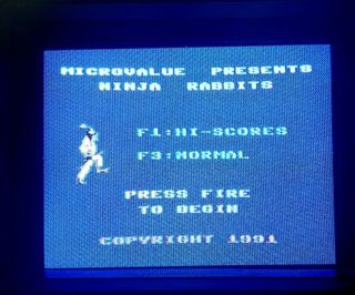 Videogioco Ninja Rabbits disk Commodore C64