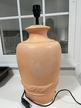 Lámpara de mesa terracota salmón
