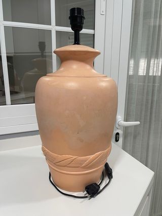 Lámpara de mesa terracota salmón