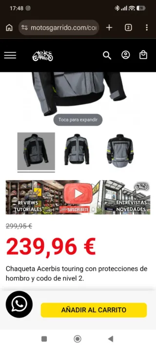 Chaqueta Acerbis X-Tour