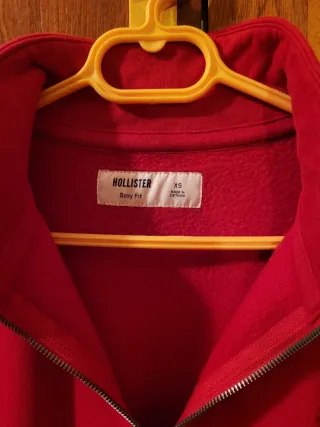 Sudadera Hollister roja talla XS Unisex