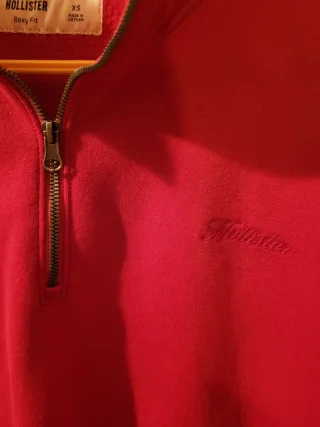 Sudadera Hollister roja talla XS Unisex