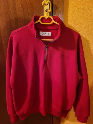 Sudadera Hollister roja talla XS Unisex