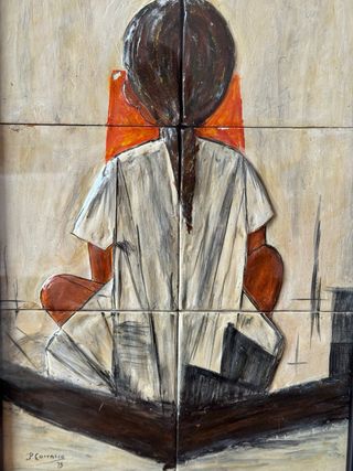 Cuadro vintage azulejos P.Carrasco 1973