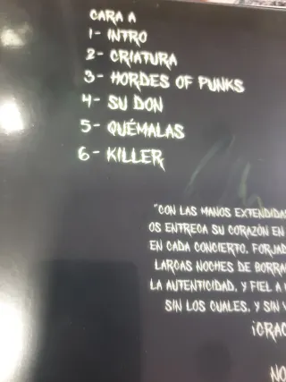 Vinilo Non Servium Criatura