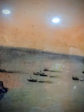 Cuadro de barcos de guerra