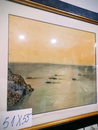 Cuadro de barcos de guerra