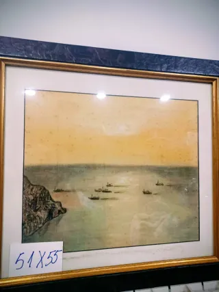 Cuadro de barcos de guerra