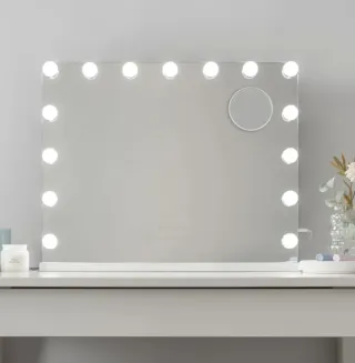 Specchio da trucco con 15 LED