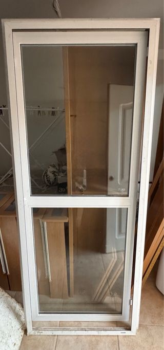 Puerta aluminio con cristal