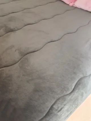Edredón reversible matrimonio gris
