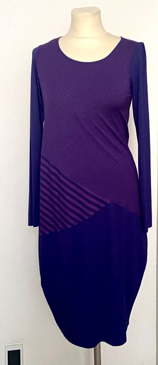 Abito Martino rigato viola/blu taglia S
