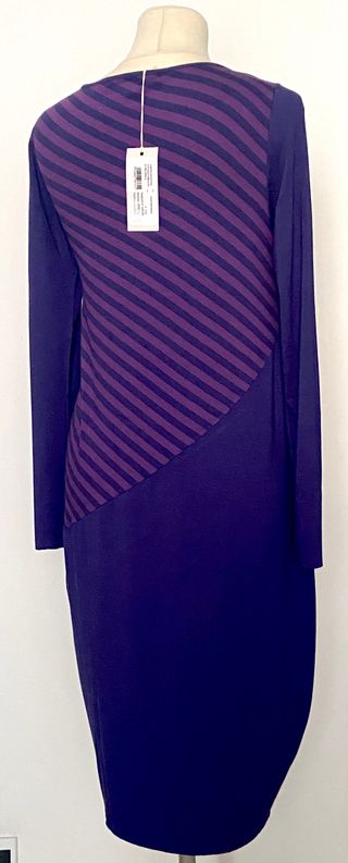Abito Martino rigato viola/blu taglia S