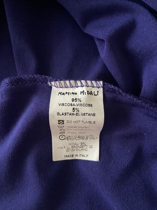 Abito Martino rigato viola/blu taglia S