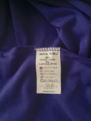 Abito Martino rigato viola/blu taglia S