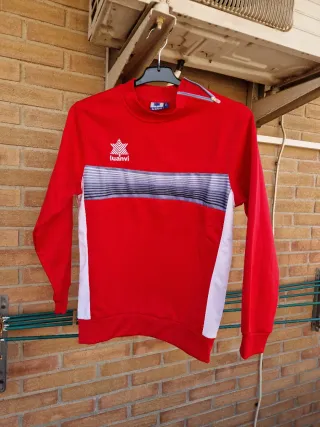 Sudadera Luanvi Roja y Blanca Talla XS