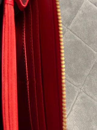 Cartera roja Love Moschino acolchada