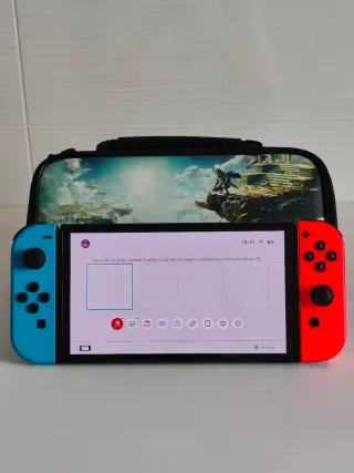 Nintendo Switch OLED con Cargador y Funda | Nueva