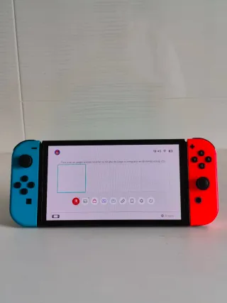 Nintendo Switch OLED con Cargador y Funda | Nueva