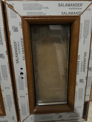 Ventana PVC Madera Roble