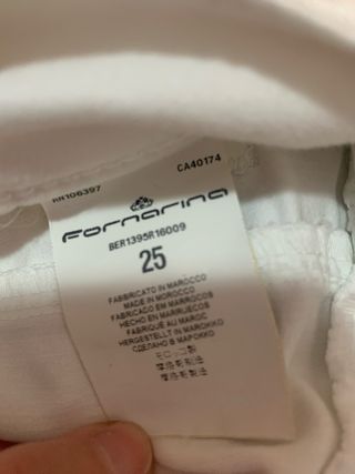 Pantalón vaquero blanco Fornarina