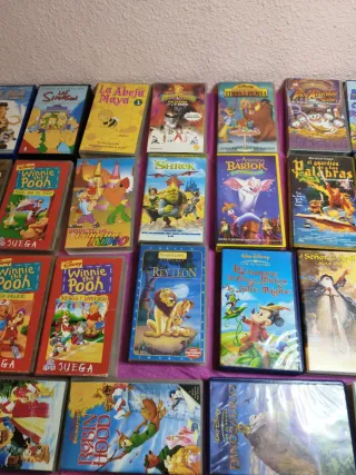 Lote Películas Dibujos Animados VHS