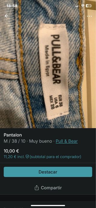 Pantalones vaqueros Pull&Bear rotos