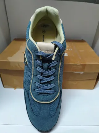 Zapatillas Álvaro Moreno Azul y Beige