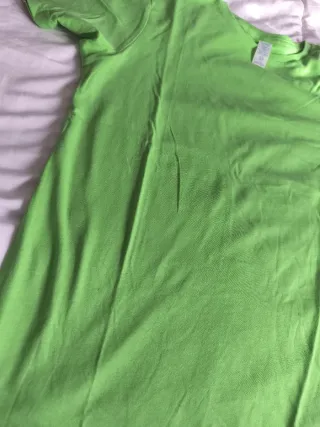 Camiseta verde manga corta