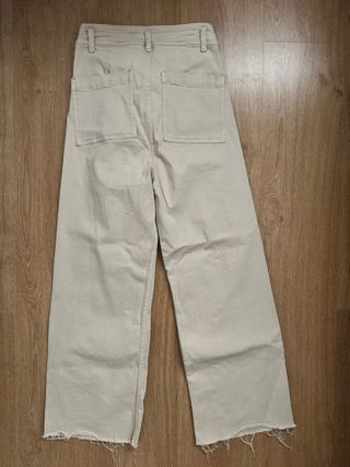 Pantalones anchos beige Primark