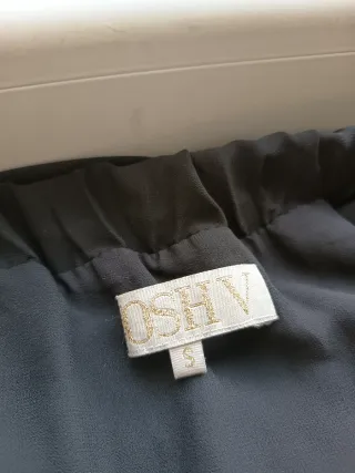 Blusa JOSHV negra escote Bardot