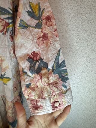 Vestido Zara floral blanco