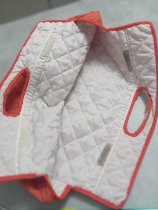 Borsa porta gomitoli in cotone trapuntato