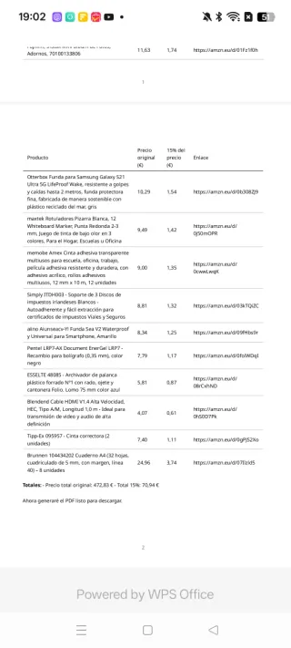 Lote oficina y varios. 15% valor real.