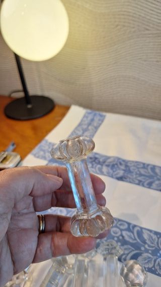 Reposacubiertos de cristal antiguos