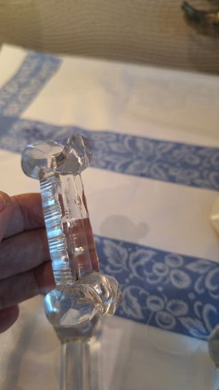 Reposacubiertos de cristal antiguos