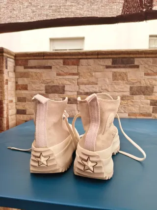 Botas Converse Beige/Blanco Talla 38