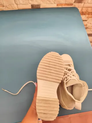 Botas Converse Beige/Blanco Talla 38