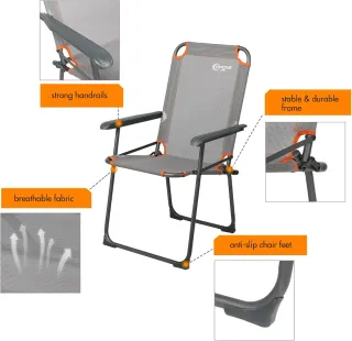 Silla Camping Portal Plegable Respaldo Alto