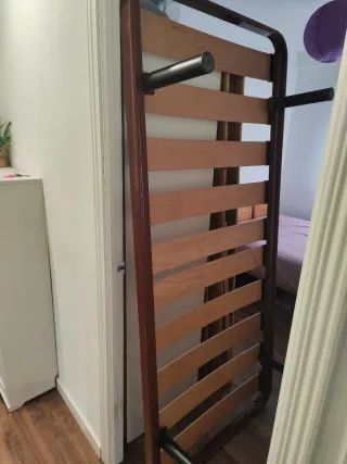 Regalo Somier metálico y de madera 90×190