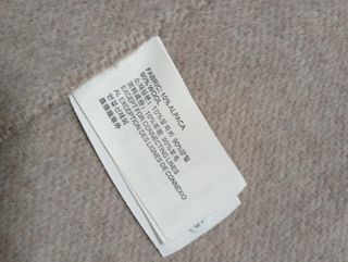 Sobretudo Lã Alpaca Wrap Bege c/ Cinto