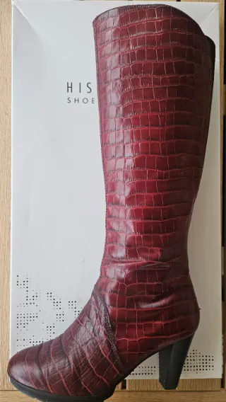 Botas Hispanitas ALABA Piel Rojo Talla 39