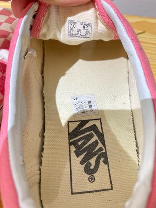 Vans Checkerboard Rosa y Blanco