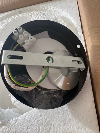 Lámpara Techo Retro Cristal Metal