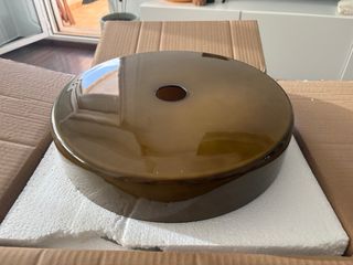 Lámpara Techo Retro Cristal Metal