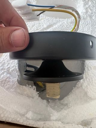 Lámpara Techo Retro Cristal Metal