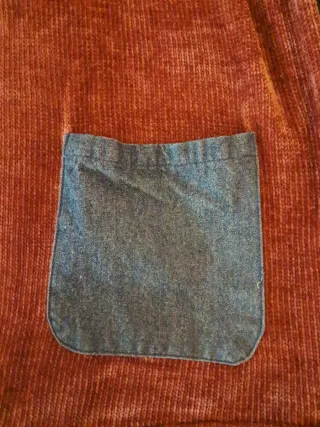 Maglia maniche lunghe arancione/blu