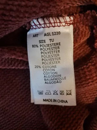 Maglia maniche lunghe arancione/blu