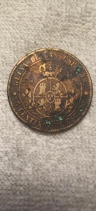 Lote 3 monedas Isabel II 1868